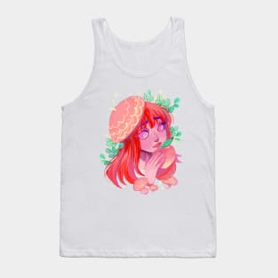 Wrinkled pink mushroom Tank Top